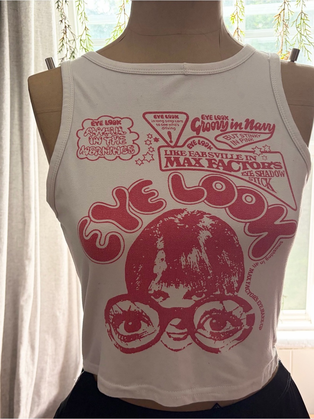 White & Pink Graphic Tank Top - Kids Shirt